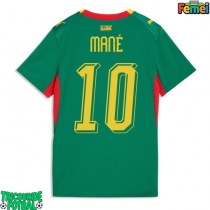 Echipament fotbal Senegal Sadio Mane #10 Tricou Deplasare Mondial 2026 pentru femei maneca scurta