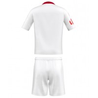 Echipament fotbal Sevilla Tricou Acasa 2025-26 pentru copii maneca scurta (+ Pantaloni scurti)