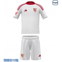 Echipament fotbal Sevilla Tricou Acasa 2025-26 pentru copii maneca scurta (+ Pantaloni scurti)