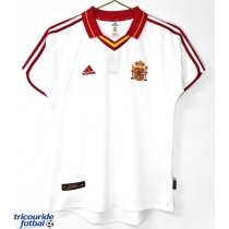 Echipament fotbal Spania 2000 Tricou Retro Deplasare maneca scurta
