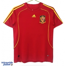 Echipament fotbal Spania 2008 Tricou Retro Acasa maneca scurta