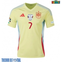Echipament fotbal Spania Alvaro Morata #7 Tricou Deplasare European 2024 maneca scurta
