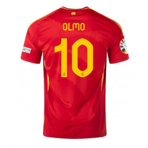 Echipament fotbal Spania Dani Olmo #10 Tricou Acasa European 2024 maneca scurta Echipament fotbal Spania Dani Olmo #10 Tricou Acasa European 2024 maneca scurta