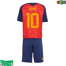 Echipament fotbal Spania Dani Olmo #10 Tricou Acasa Mondial 2026 pentru copii maneca scurta (+ Pantaloni scurti)