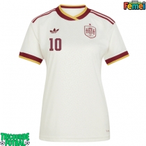 Echipament fotbal Spania Dani Olmo #10 Tricou Deplasare Mondial 2026 pentru femei maneca scurta