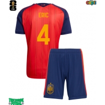Echipament fotbal Spania Eric Garcia #4 Tricou Acasa Mondial 2026 pentru copii maneca scurta (+ Pantaloni scurti)