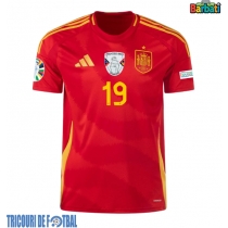 Echipament fotbal Spania Lamine Yamal #19 Tricou Acasa European 2024 maneca scurta