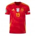 Echipament fotbal Spania Lamine Yamal #19 Tricou Acasa European 2024 maneca scurta Echipament fotbal Spania Lamine Yamal #19 Tricou Acasa European 2024 maneca scurta