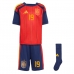 Echipament fotbal Spania Lamine Yamal #19 Tricou Acasa Mondial 2026 pentru copii maneca scurta (+ Pantaloni scurti)
