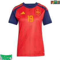 Echipament fotbal Spania Lamine Yamal #19 Tricou Acasa Mondial 2026 pentru femei maneca scurta