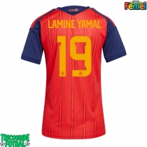 Echipament fotbal Spania Lamine Yamal #19 Tricou Acasa Mondial 2026 pentru femei maneca scurta