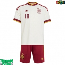 Echipament fotbal Spania Lamine Yamal #19 Tricou Deplasare Mondial 2026 pentru copii maneca scurta (+ Pantaloni scurti)