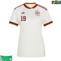 Echipament fotbal Spania Lamine Yamal #19 Tricou Deplasare Mondial 2026 pentru femei maneca scurta
