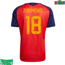 Echipament fotbal Spania Martin Zubimendi #18 Tricou Acasa Mondial 2026 maneca scurta