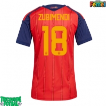 Echipament fotbal Spania Martin Zubimendi #18 Tricou Acasa Mondial 2026 pentru femei maneca scurta