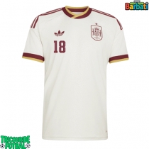 Echipament fotbal Spania Martin Zubimendi #18 Tricou Deplasare Mondial 2026 maneca scurta