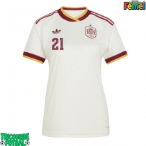 Echipament fotbal Spania Mikel Oyarzabal #21 Tricou Deplasare Mondial 2026 pentru femei maneca scurta