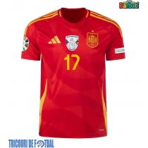 Echipament fotbal Spania Nico Williams #17 Tricou Acasa European 2024 maneca scurta