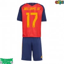 Echipament fotbal Spania Nico Williams #17 Tricou Acasa Mondial 2026 pentru copii maneca scurta (+ Pantaloni scurti)