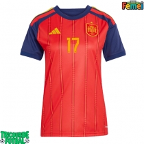 Echipament fotbal Spania Nico Williams #17 Tricou Acasa Mondial 2026 pentru femei maneca scurta