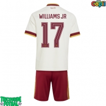 Echipament fotbal Spania Nico Williams #17 Tricou Deplasare Mondial 2026 pentru copii maneca scurta (+ Pantaloni scurti)