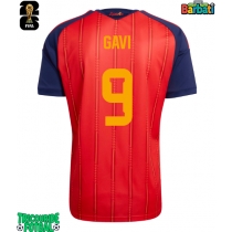 Echipament fotbal Spania Paez Gavi #9 Tricou Acasa Mondial 2026 maneca scurta