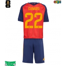 Echipament fotbal Spania Pau Cubarsi #22 Tricou Acasa Mondial 2026 pentru copii maneca scurta (+ Pantaloni scurti)