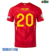 Echipament fotbal Spania Pedri Gonzalez #20 Tricou Acasa European 2024 maneca scurta