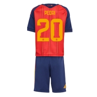 Echipament fotbal Spania Pedri Gonzalez #20 Tricou Acasa Mondial 2026 pentru copii maneca scurta (+ Pantaloni scurti)