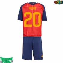 Echipament fotbal Spania Pedri Gonzalez #20 Tricou Acasa Mondial 2026 pentru copii maneca scurta (+ Pantaloni scurti)