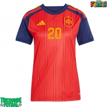 Echipament fotbal Spania Pedri Gonzalez #20 Tricou Acasa Mondial 2026 pentru femei maneca scurta