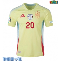 Echipament fotbal Spania Pedri Gonzalez #20 Tricou Deplasare European 2024 maneca scurta