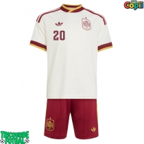 Echipament fotbal Spania Pedri Gonzalez #20 Tricou Deplasare Mondial 2026 pentru copii maneca scurta (+ Pantaloni scurti)