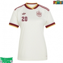 Echipament fotbal Spania Pedri Gonzalez #20 Tricou Deplasare Mondial 2026 pentru femei maneca scurta