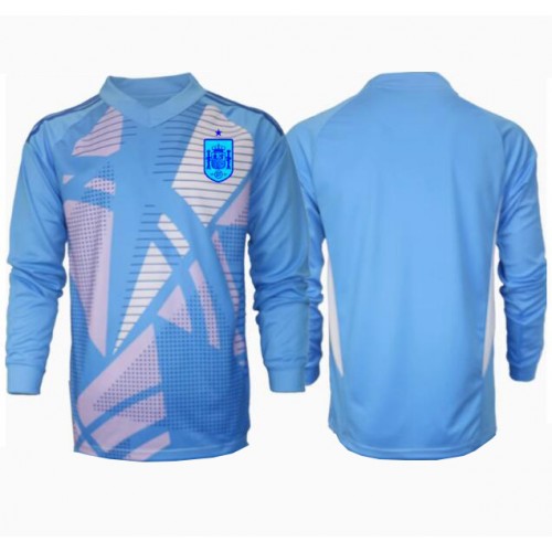 Echipament fotbal Spania Portar Tricou Acasa European 2024 maneca lunga Echipament fotbal Spania Portar Tricou Acasa European 2024 maneca lunga