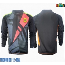 Echipament fotbal Spania Portar Tricou Deplasare European 2024 maneca lunga