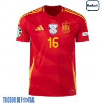 Echipament fotbal Spania Rodri Hernandez #16 Tricou Acasa European 2024 maneca scurta