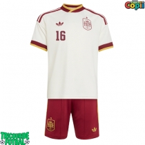 Echipament fotbal Spania Rodri Hernandez #16 Tricou Deplasare Mondial 2026 pentru copii maneca scurta (+ Pantaloni scurti)