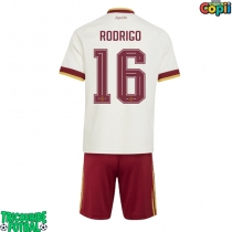Echipament fotbal Spania Rodri Hernandez #16 Tricou Deplasare Mondial 2026 pentru copii maneca scurta (+ Pantaloni scurti)