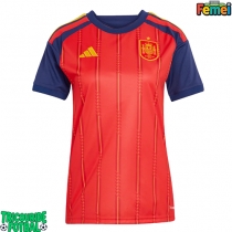 Echipament fotbal Spania Tricou Acasa Mondial 2026 pentru femei maneca scurta