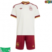 Echipament fotbal Spania Tricou Deplasare Mondial 2026 pentru copii maneca scurta (+ Pantaloni scurti)