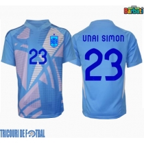 Echipament fotbal Spania Unai Simon #23 Portar Tricou Acasa European 2024 maneca scurta