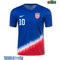 Echipament fotbal Statele Unite Christian Pulisic #10 Tricou Deplasare Copa America 2024 maneca scurta