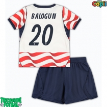 Echipament fotbal Statele Unite Folarin Balogun #20 Tricou Acasa Mondial 2026 pentru copii maneca scurta (+ Pantaloni scurti)