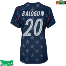 Echipament fotbal Statele Unite Folarin Balogun #20 Tricou Deplasare Mondial 2026 pentru femei maneca scurta