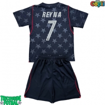Echipament fotbal Statele Unite Giovanni Reyna #7 Tricou Deplasare Mondial 2026 pentru copii maneca scurta (+ Pantaloni scurti)