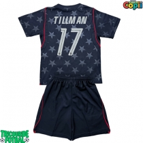 Echipament fotbal Statele Unite Malik Tillman #17 Tricou Deplasare Mondial 2026 pentru copii maneca scurta (+ Pantaloni scurti)