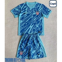 Echipament fotbal Statele Unite Portar Tricou Acasa Copa America 2024 pentru copii maneca scurta (+ Pantaloni scurti)