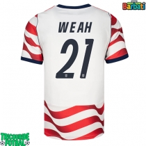 Echipament fotbal Statele Unite Timothy Weah #21 Tricou Acasa Mondial 2026 maneca scurta
