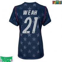 Echipament fotbal Statele Unite Timothy Weah #21 Tricou Deplasare Mondial 2026 pentru femei maneca scurta